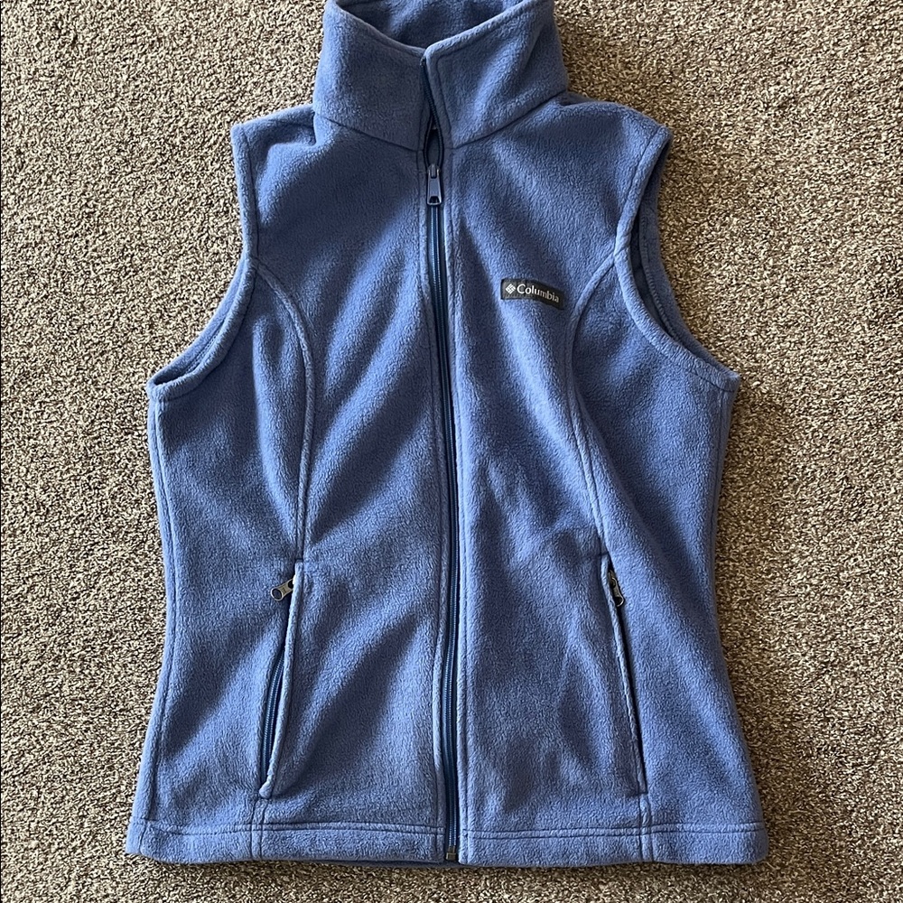 Columbia Light Blue Fleece Vest